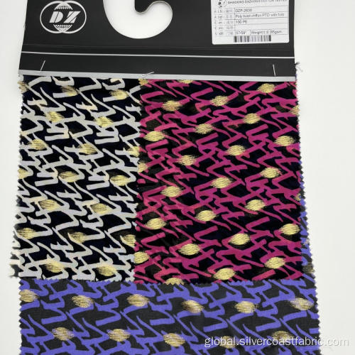 Twist Chiffon Textile Pure Polyester Twist Chiffon Fabric with Foils Manufactory